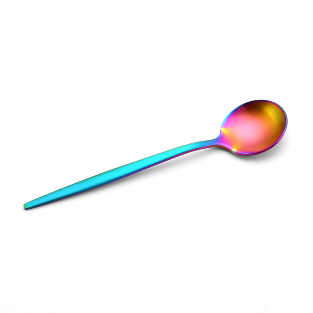 Matte-Colored Stainless Steel Dessert & Tea Spoons - Grafton Collection