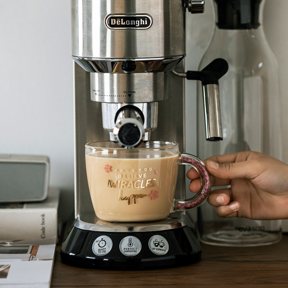 Pink Glass Mug + Lid - Grafton Collection