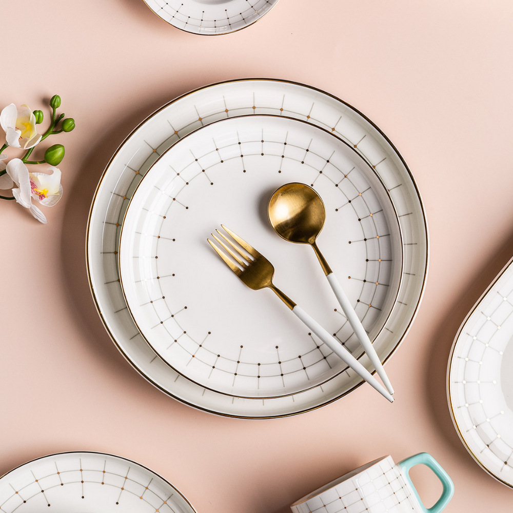 Tiffany Blue Ceramic Dinnerware - Grafton Collection