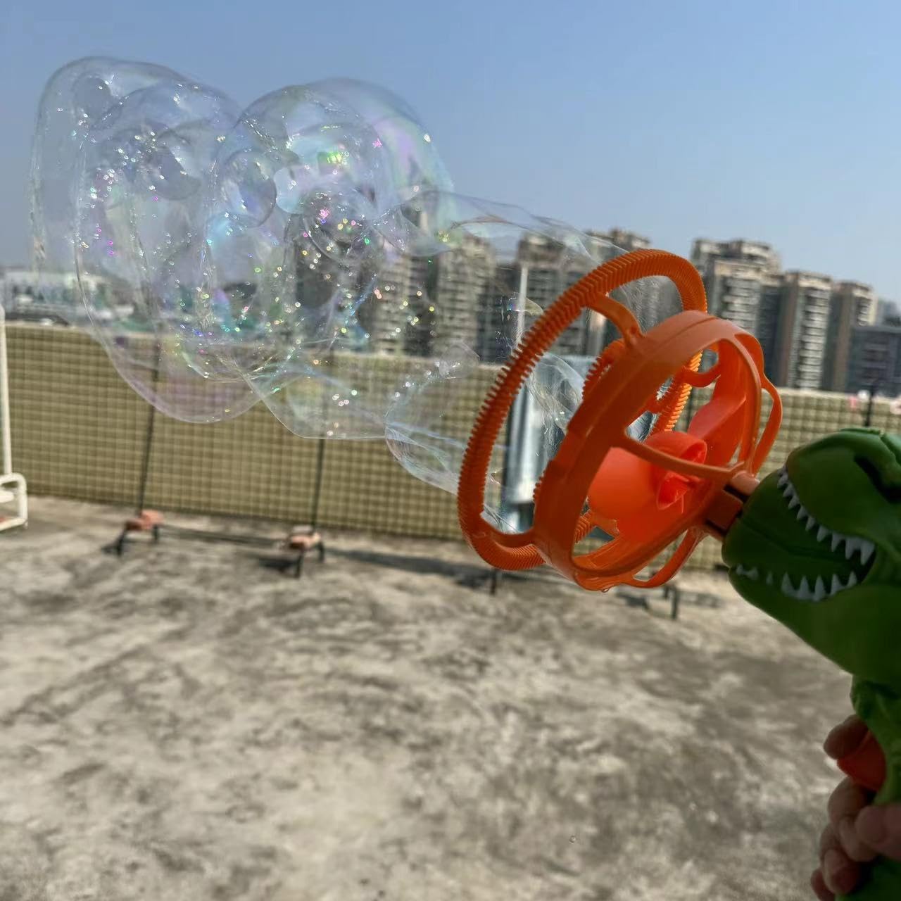 Dinosaur Shape Automatic Bubble Maker Machine