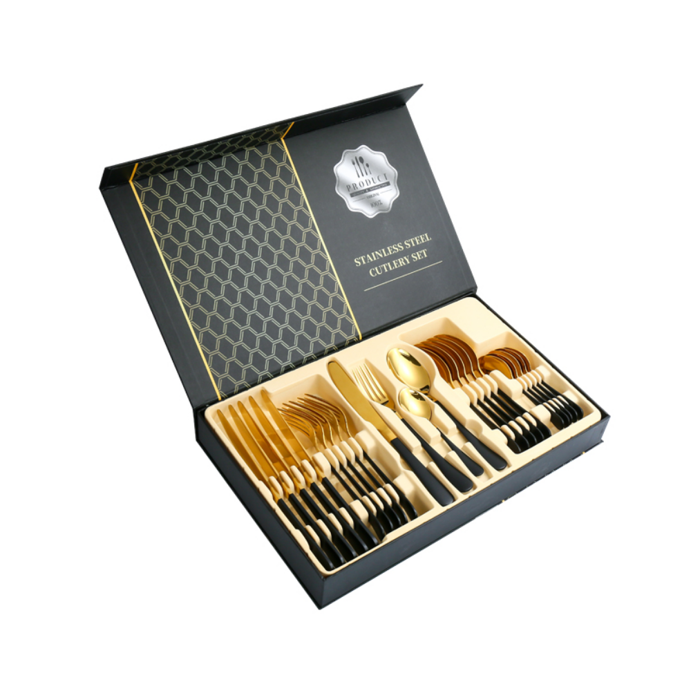 Stainless Steel Colored Cutlery Set - 16 Pieces - Grafton Collection