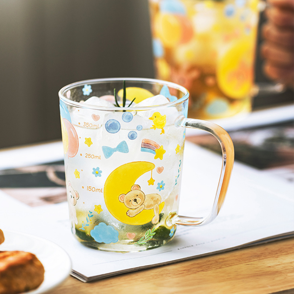 Cartoon Bear Glass Mugs - Grafton Collection
