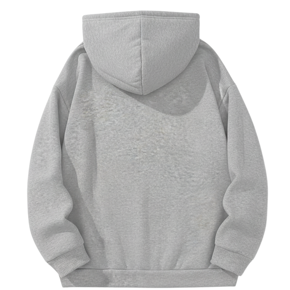 Seasonal Floral Print Kangaroo Pocket Hoodie