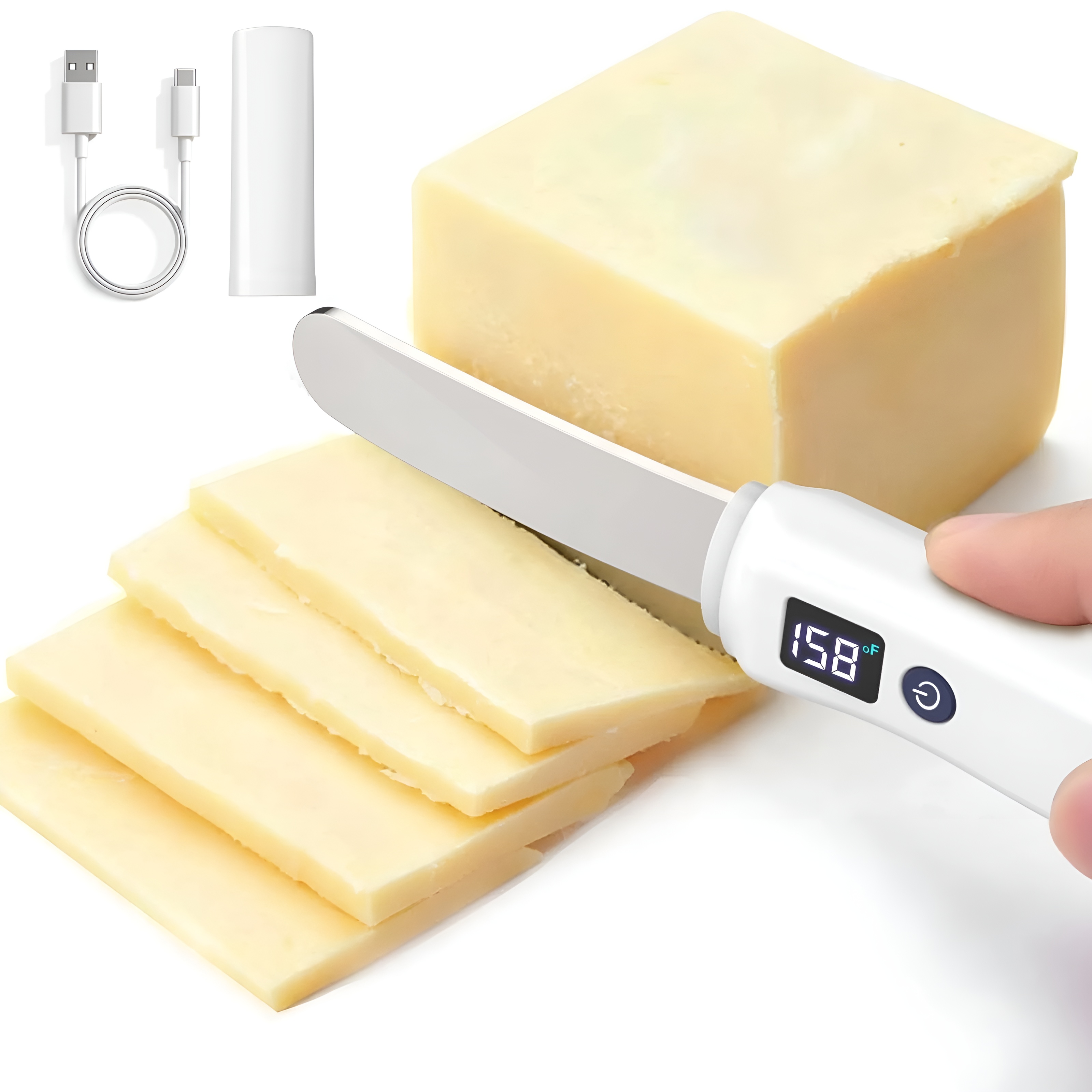 Heated Butter Knife Smart Electric Butter Spreader With Dual Temperature