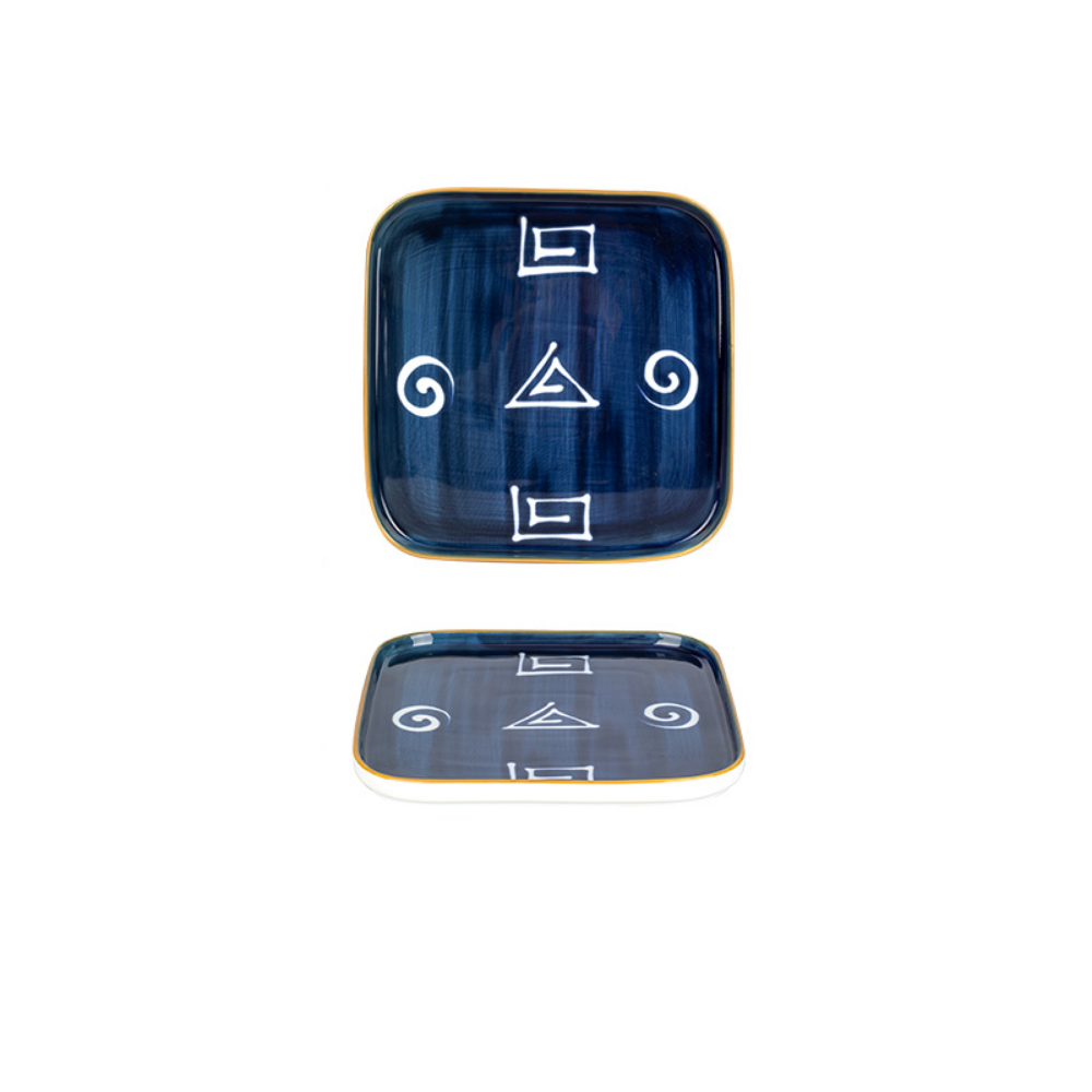 Flat Blue Plates - Grafton Collection