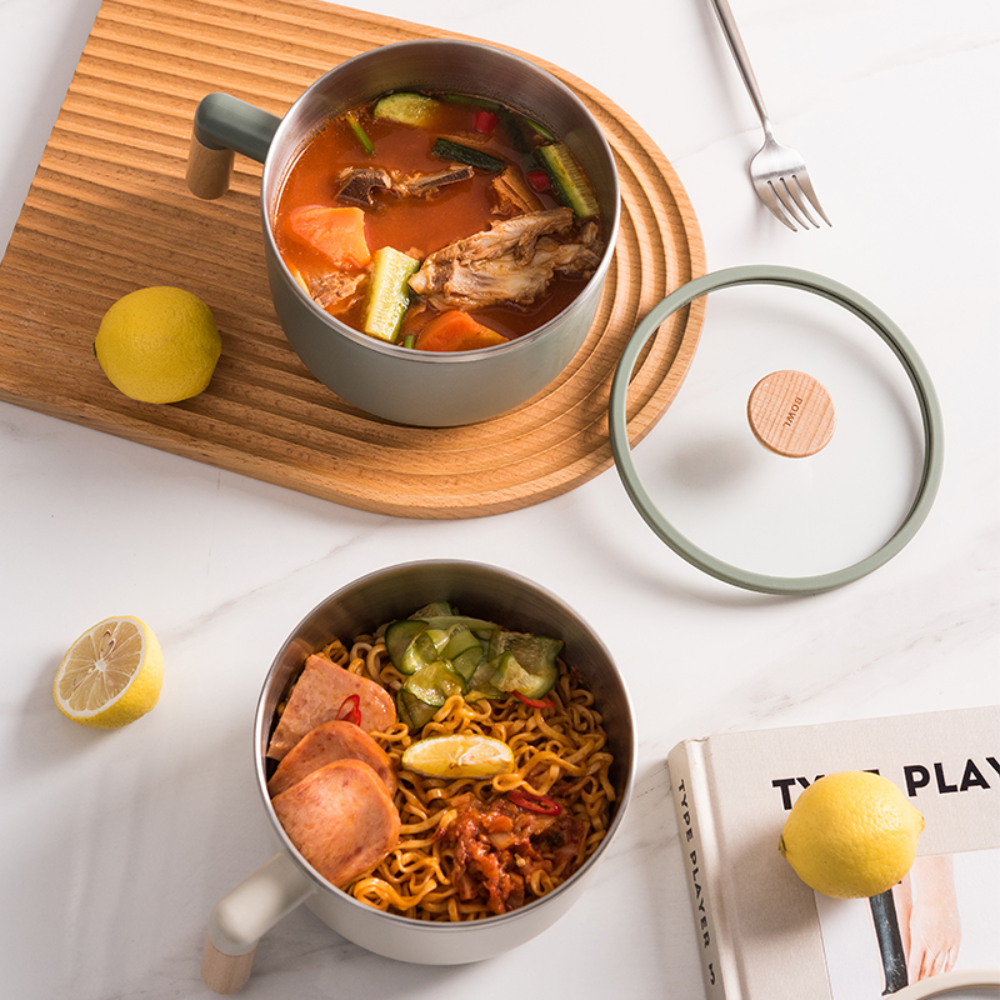 Stainless Steel Soup Tank With Lid & Wood Handle - Grafton Collection