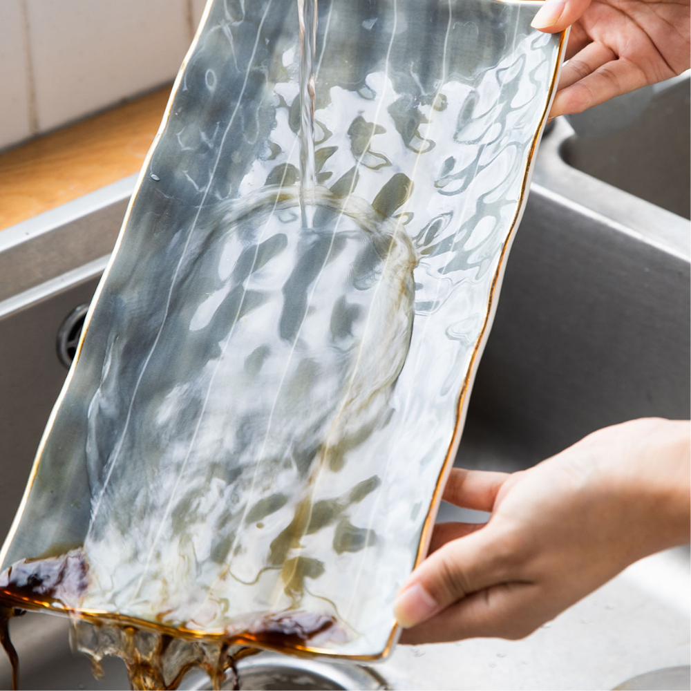 European Style Golden Rim Salad Dish - Grafton Collection