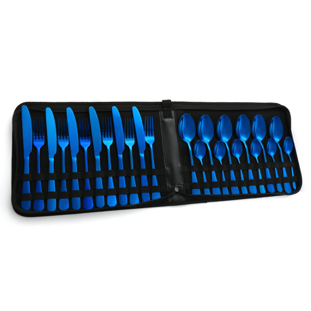 Stainless Steel Colored Cutlery Set - 20 & 24 Pieces - Grafton Collection