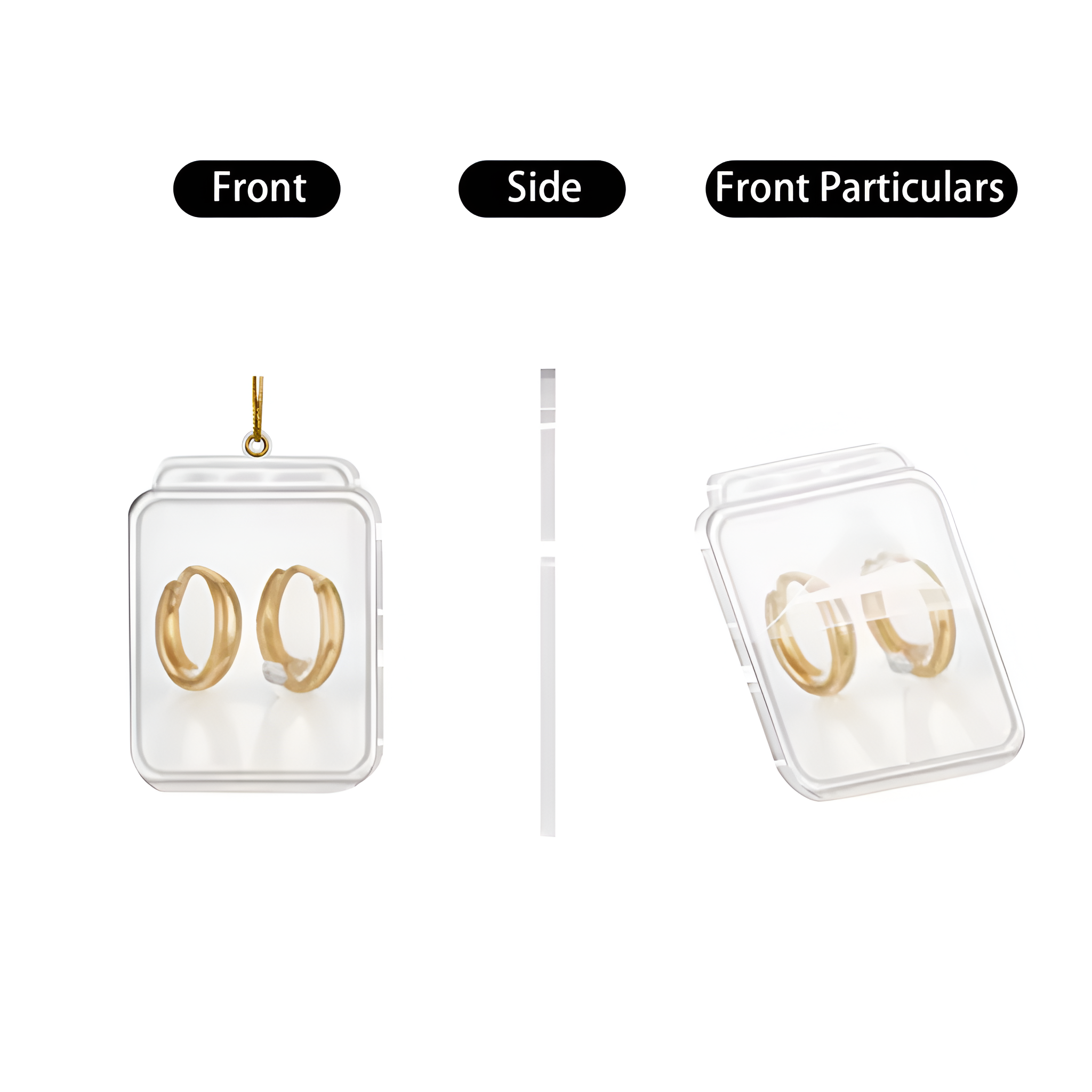 Acrylic Earring Advent Calendar Festive Countdown Gift Box