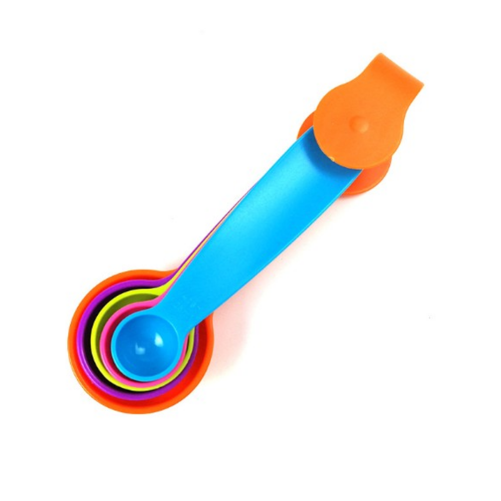 Colorful Plastic Measuring Spoons Set - Grafton Collection