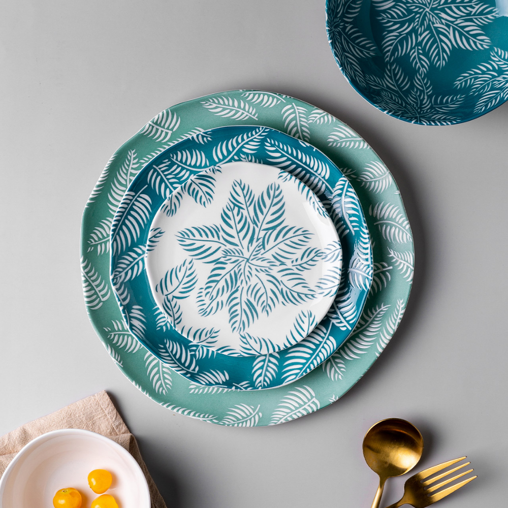Blue Leaf Dinnerware - Grafton Collection