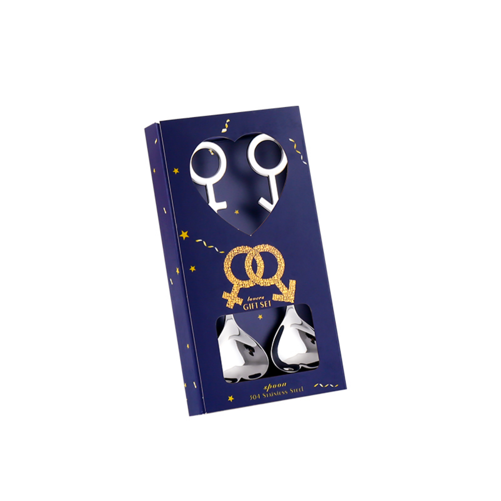 Blue & Pink Stainless Steel Spoon Set - Grafton Collection