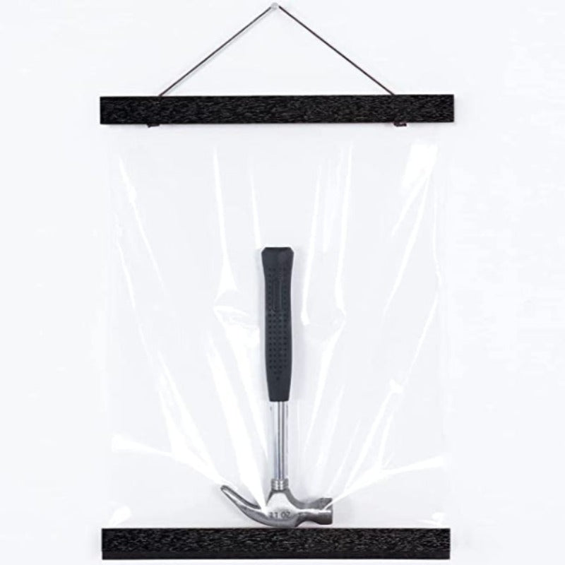 Magnetic Poster Frame Hanger, Natural Teak, Poster Hanger For Photos, Pictures, Prints, Maps, Scrolls And Canvas Artwork - Grafton Collection