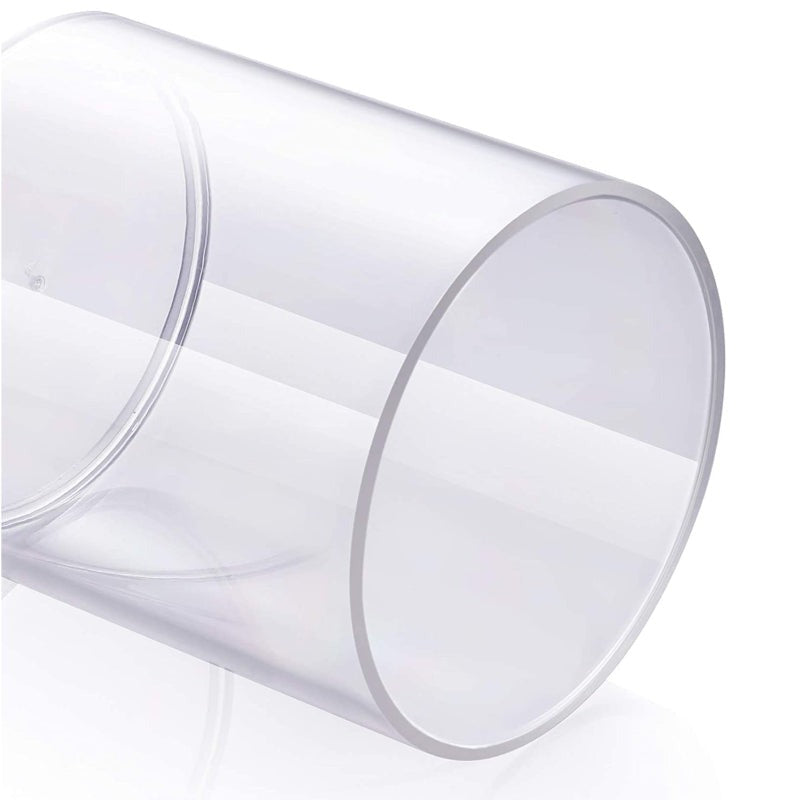 Dispenser For Cotton Ball, Cotton Swab, Cotton Round Pads, Floss - 10 Oz Clear Plastic Apothecary Jar Set For Bathroom Canister Storage Organization, Vanity Makeup Organizer - Grafton Collection