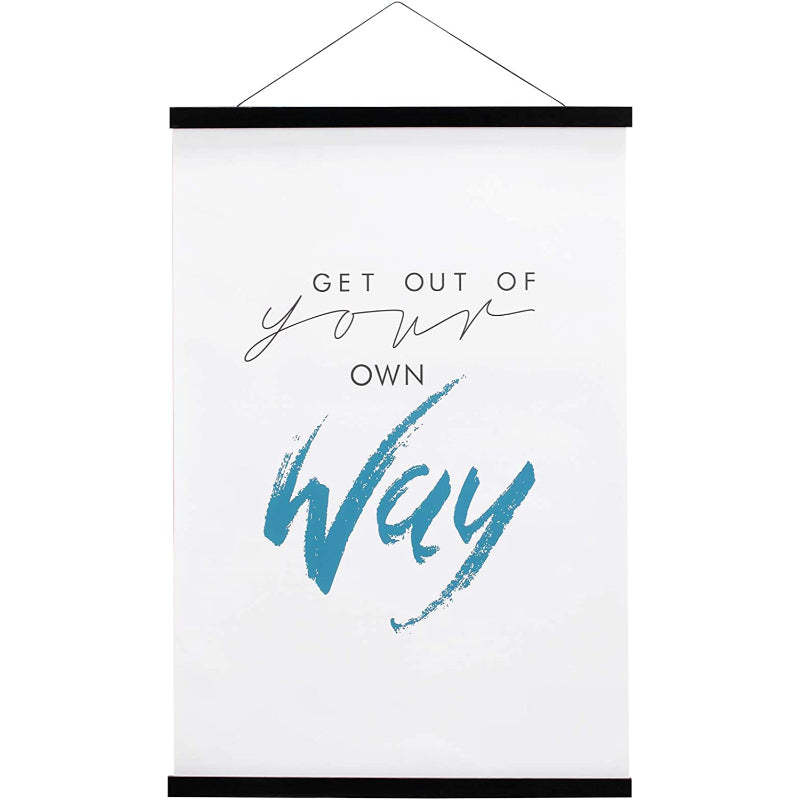 Magnetic Poster Hanger Frame, Solid Wood Magnetic Frame For Posters, Prints, Photos, Pictures, Maps, Scrolls, And Canvas Artwork - Grafton Collection