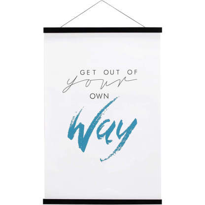 Magnetic Poster Hanger Frame, Solid Wood Magnetic Frame For Posters, Prints, Photos, Pictures, Maps, Scrolls, And Canvas Artwork - Grafton Collection