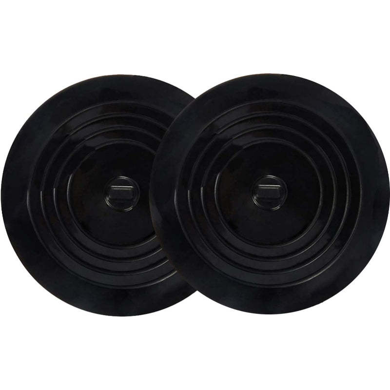 Tub Stopper 2 Pack, 6 Inches Large Silicone Drain Plug Hair Stopper Flat Suction Cover For Kitchen Bathroom Accessories And Laundry - Grafton Collection