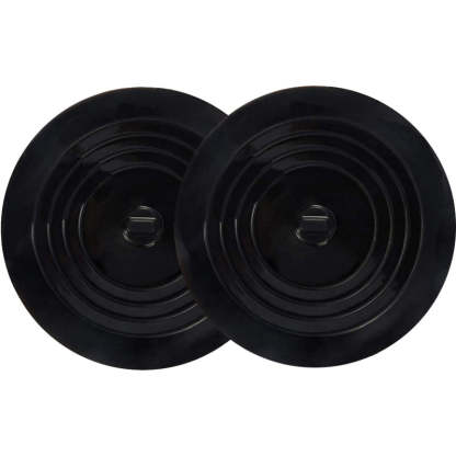 Tub Stopper 2 Pack, 6 Inches Large Silicone Drain Plug Hair Stopper Flat Suction Cover For Kitchen Bathroom Accessories And Laundry - Grafton Collection