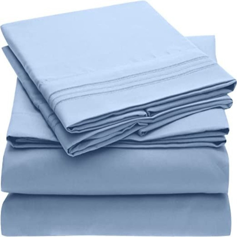 Extra Deep Pocket King Size Sheets - Bedding Sheets & Pillowcases - Hotel Luxury, Ultra Soft, Cooling Bed Sheets - Grafton Collection