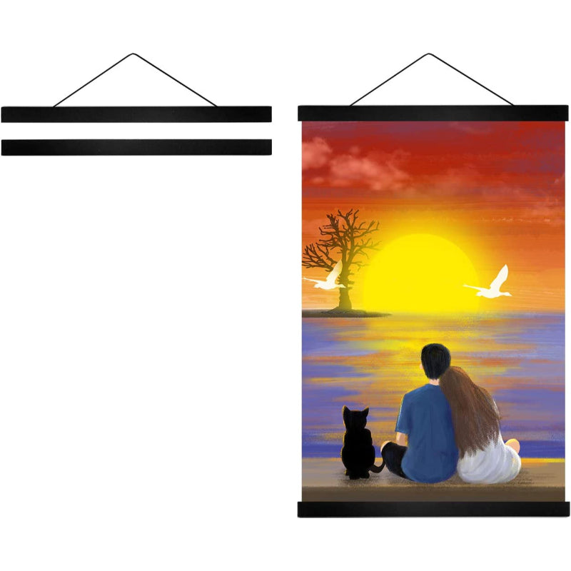 Magnetic Posters Frame Hanger, Magnet Poster Hanger for Posters, Kids Paintings, Maps And Canvas Artworks - Grafton Collection
