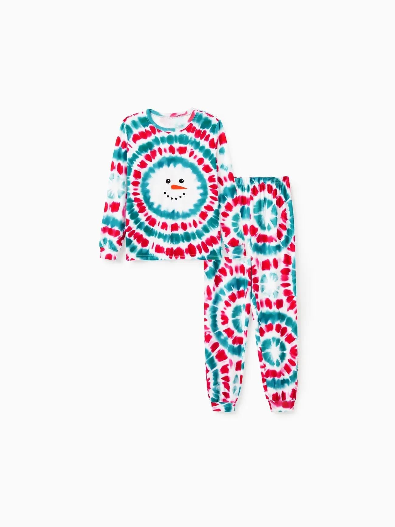 Christmas Snowman Printed Family Matching Pajama Set-Original Pajamas