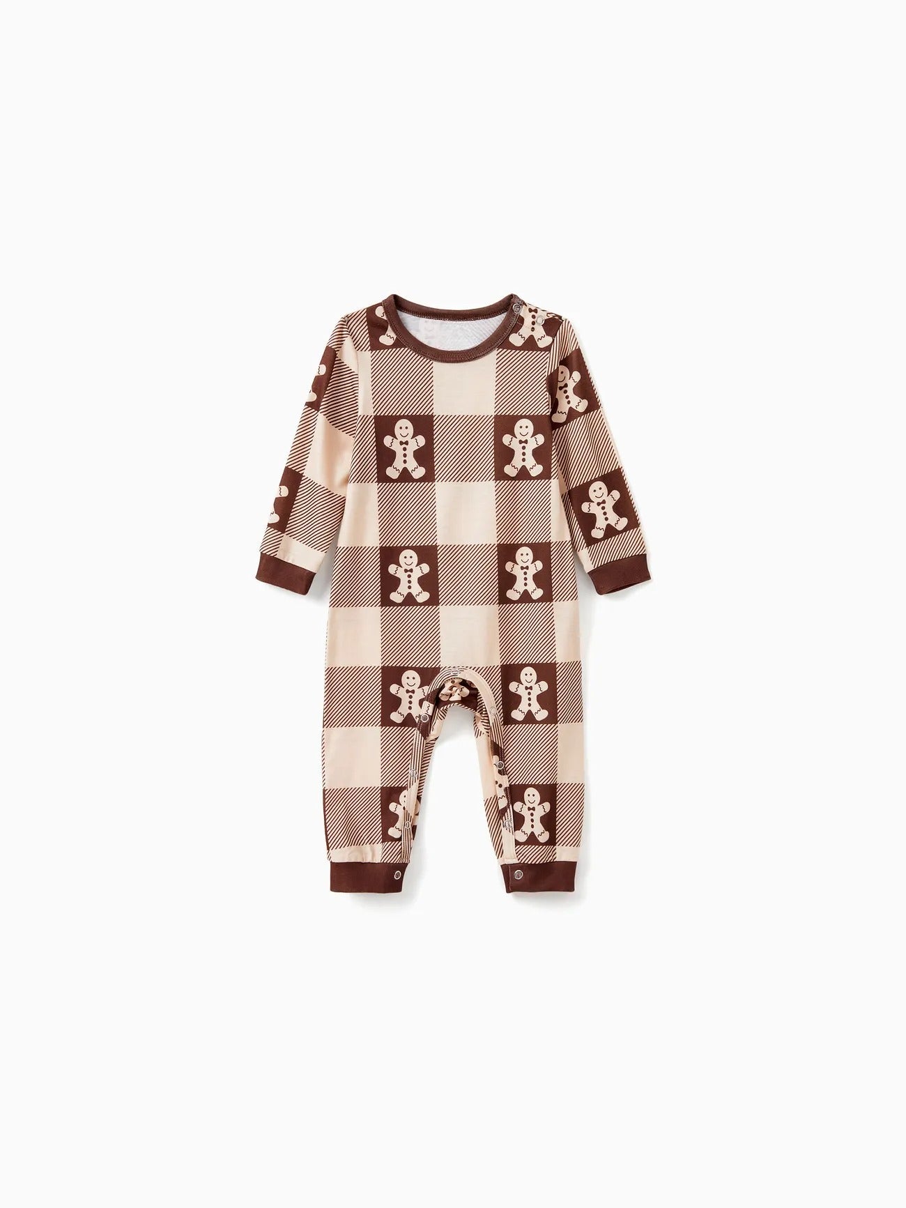 Gingerbread Plaid Family Matching Pajama Set-Original Pajamas