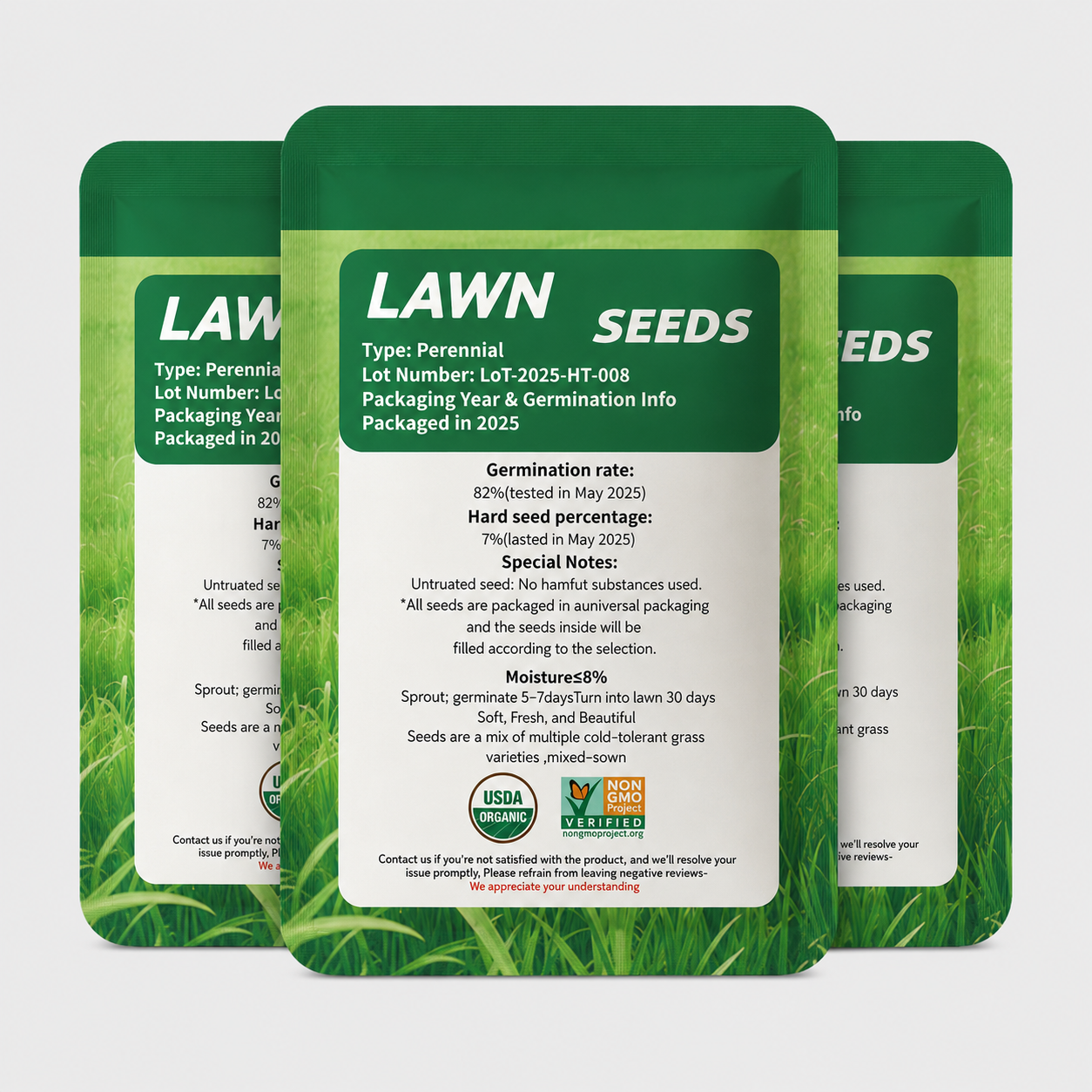 High Germination Shade Grass Seeds For Turf And Golf Courses