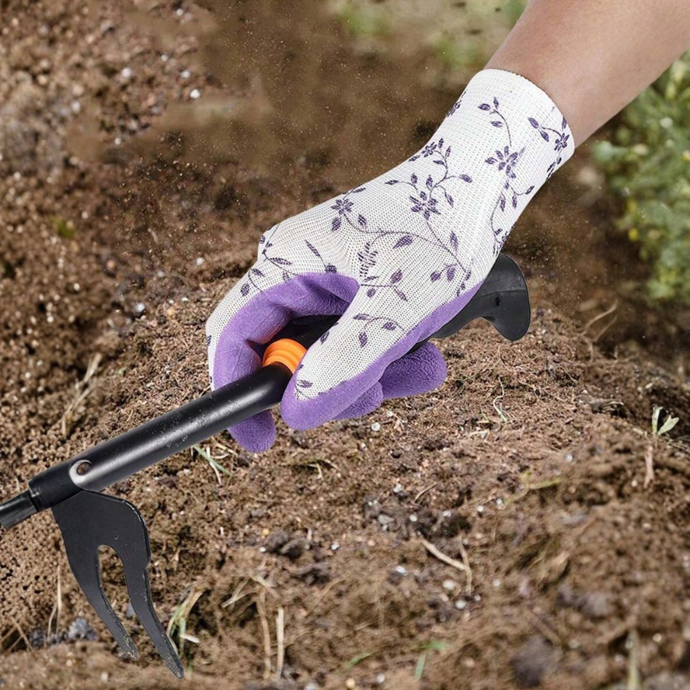 Waterproof Wear Resistant Nitrile Gardening Gloves Anti Puncture Cut Resistant