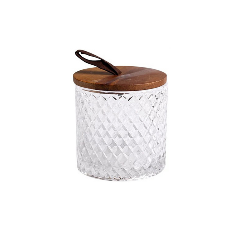 Glass Jar With Wooden Lid - Grafton Collection