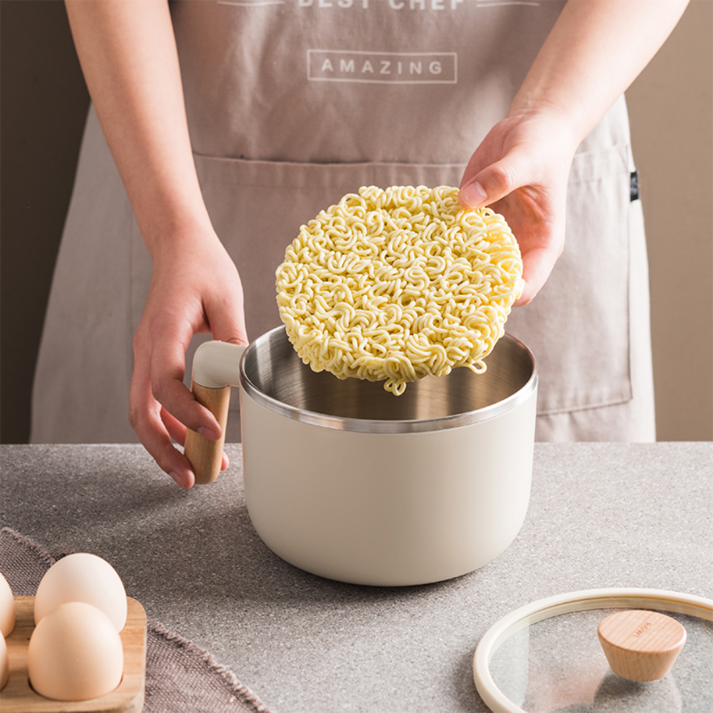 Stainless Steel Soup Tank With Lid & Wood Handle - Grafton Collection