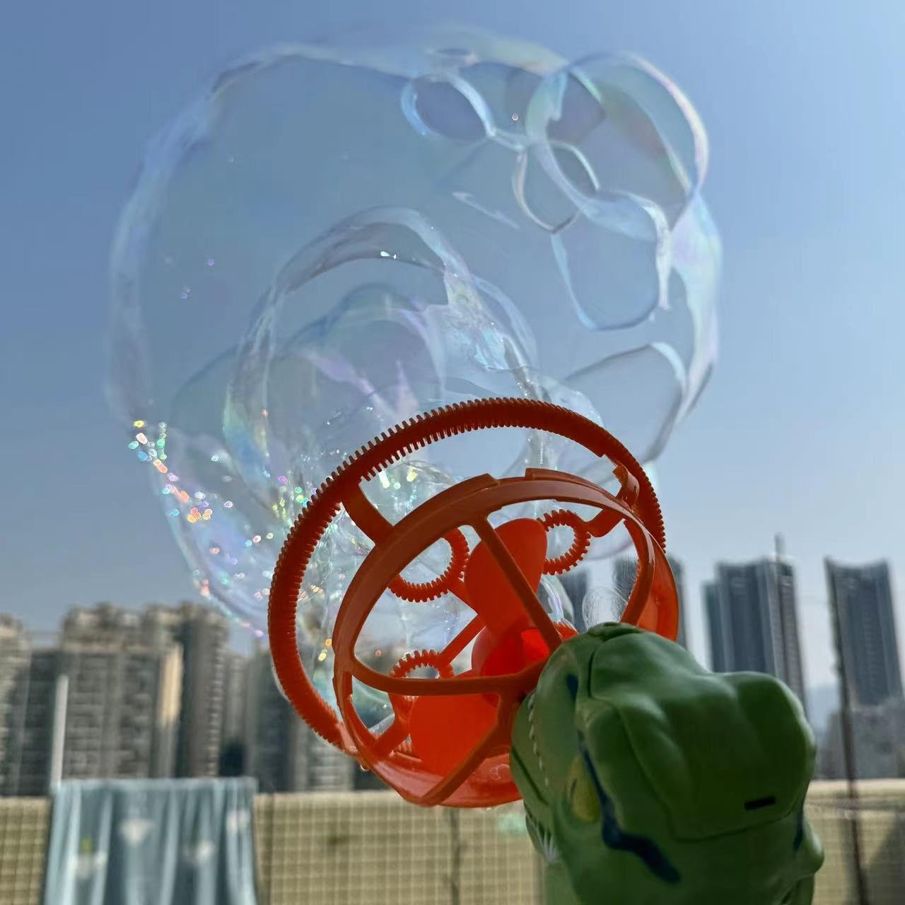 Dinosaur Shape Automatic Bubble Maker Machine