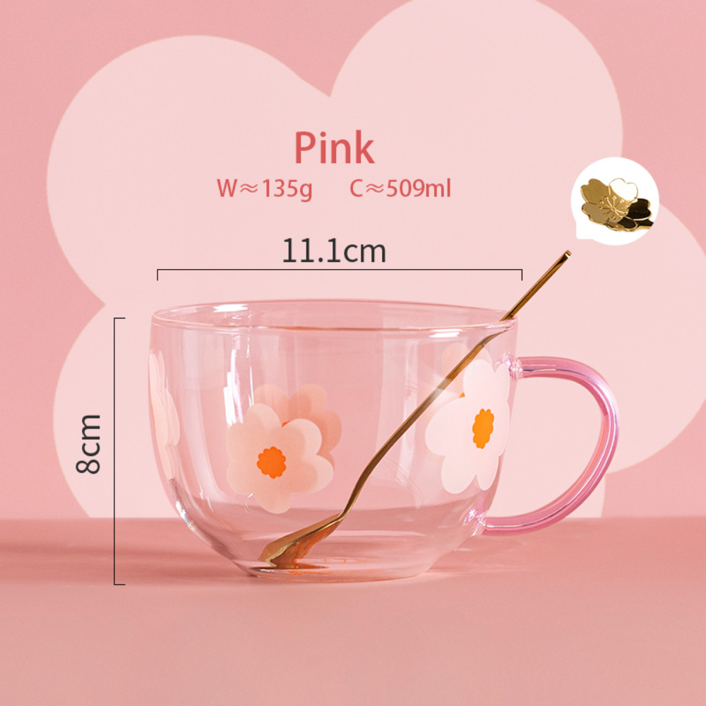 Flower Glass Mugs - Grafton Collection