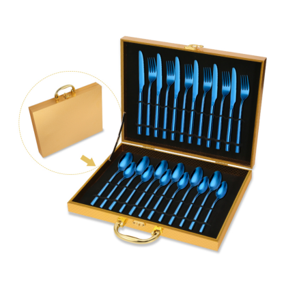Luxurious 24Pcs Stainless Steel Flatware Set - Grafton Collection