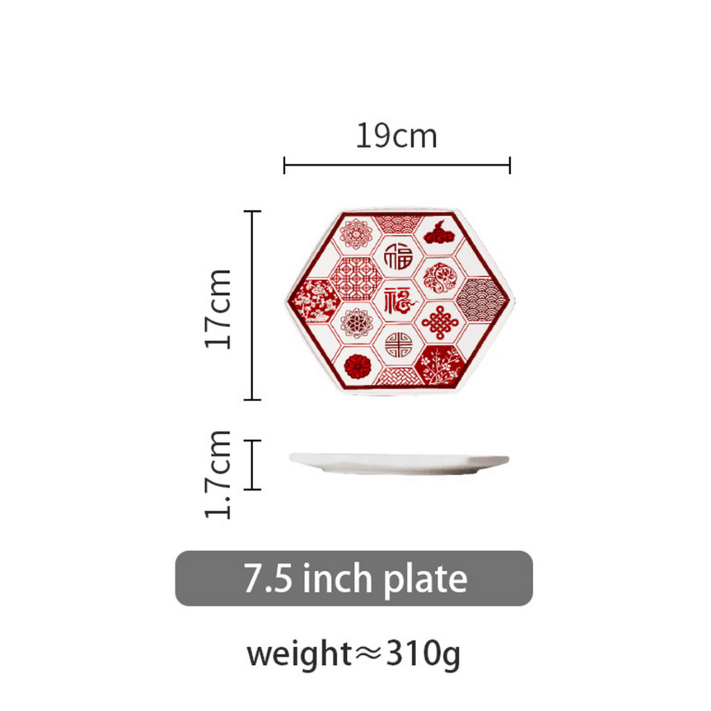 Chinese Fudao Bowl and Plate Tableware Set - Grafton Collection