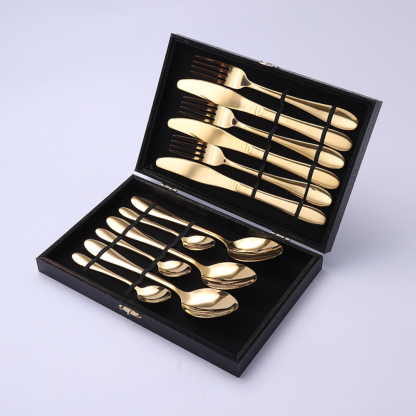 12, 16, & 24 Pc Stainless Steel Cutlery Set - Grafton Collection