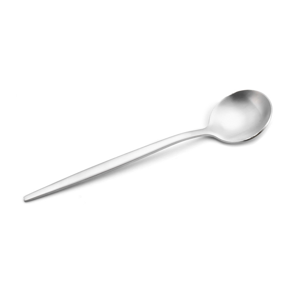 Matte-Colored Stainless Steel Dessert & Tea Spoons - Grafton Collection