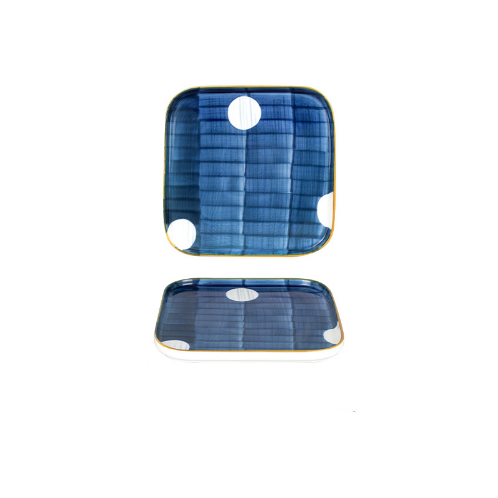 Flat Blue Plates - Grafton Collection