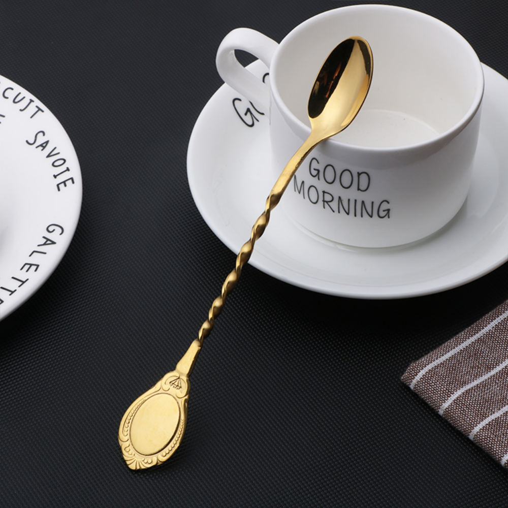 Long-Handled Stainless Steel Cocktail Stirring Spoons - Grafton Collection