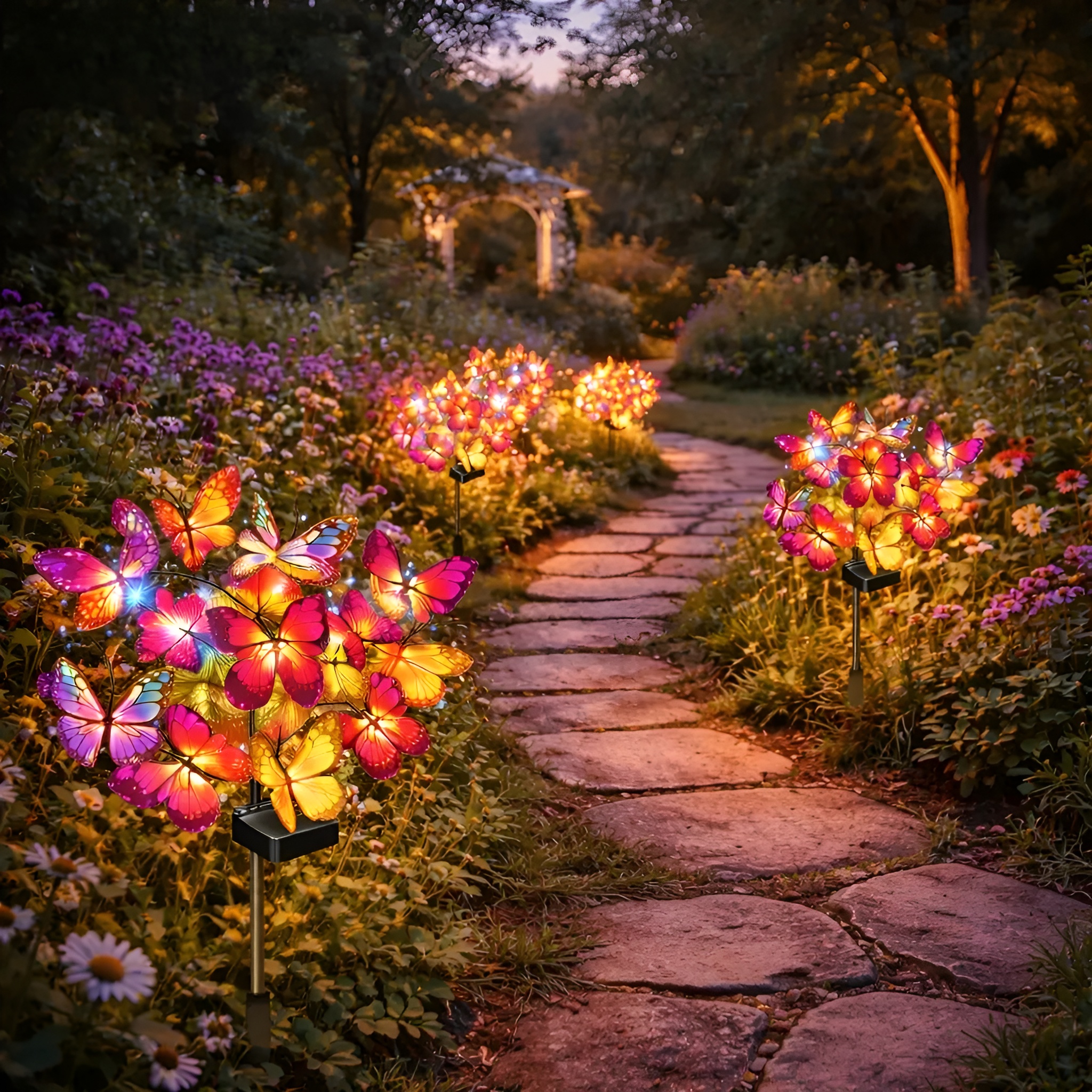 Butterfly Solar Garden Lights Set