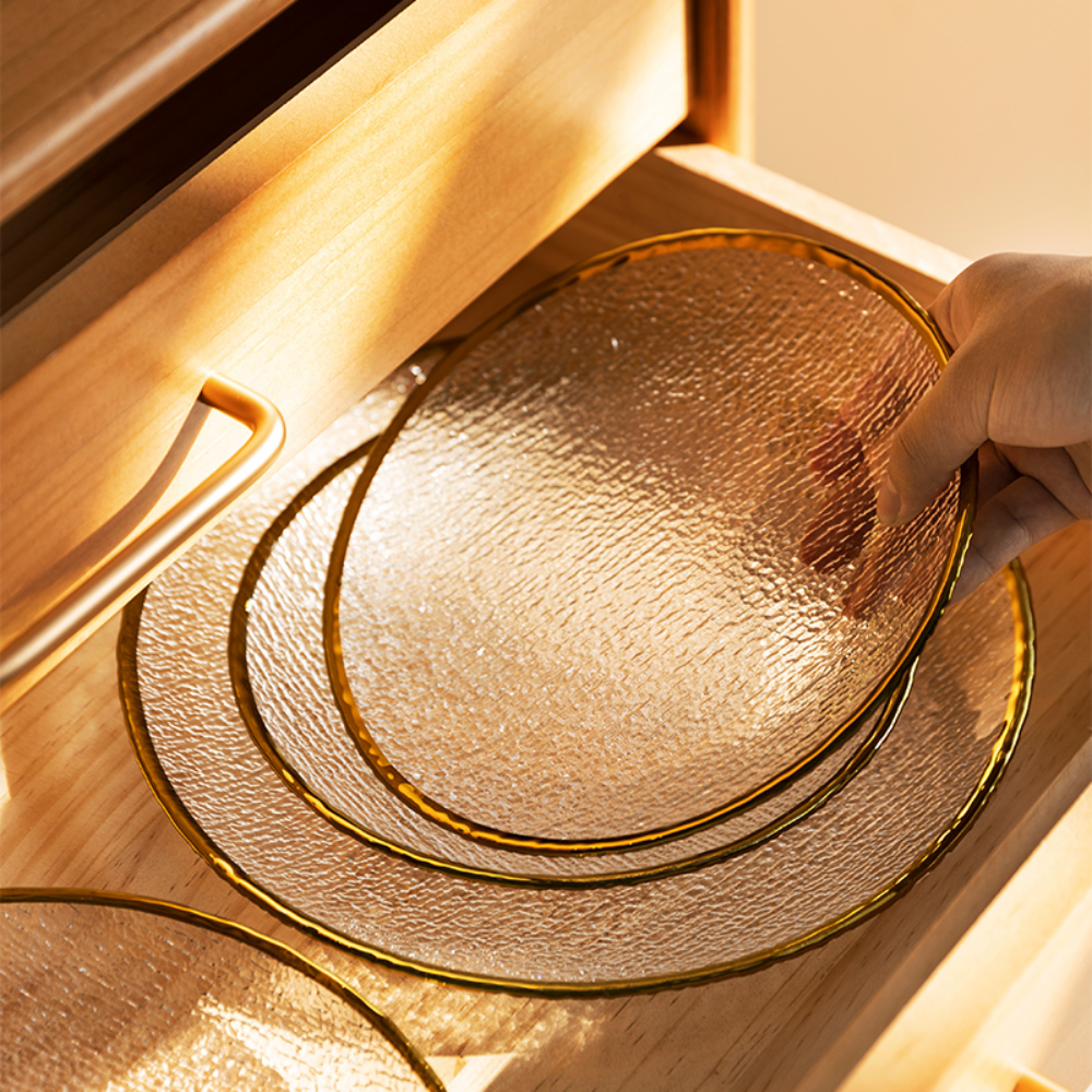 Golden Rim Glass Dinnerware - Grafton Collection