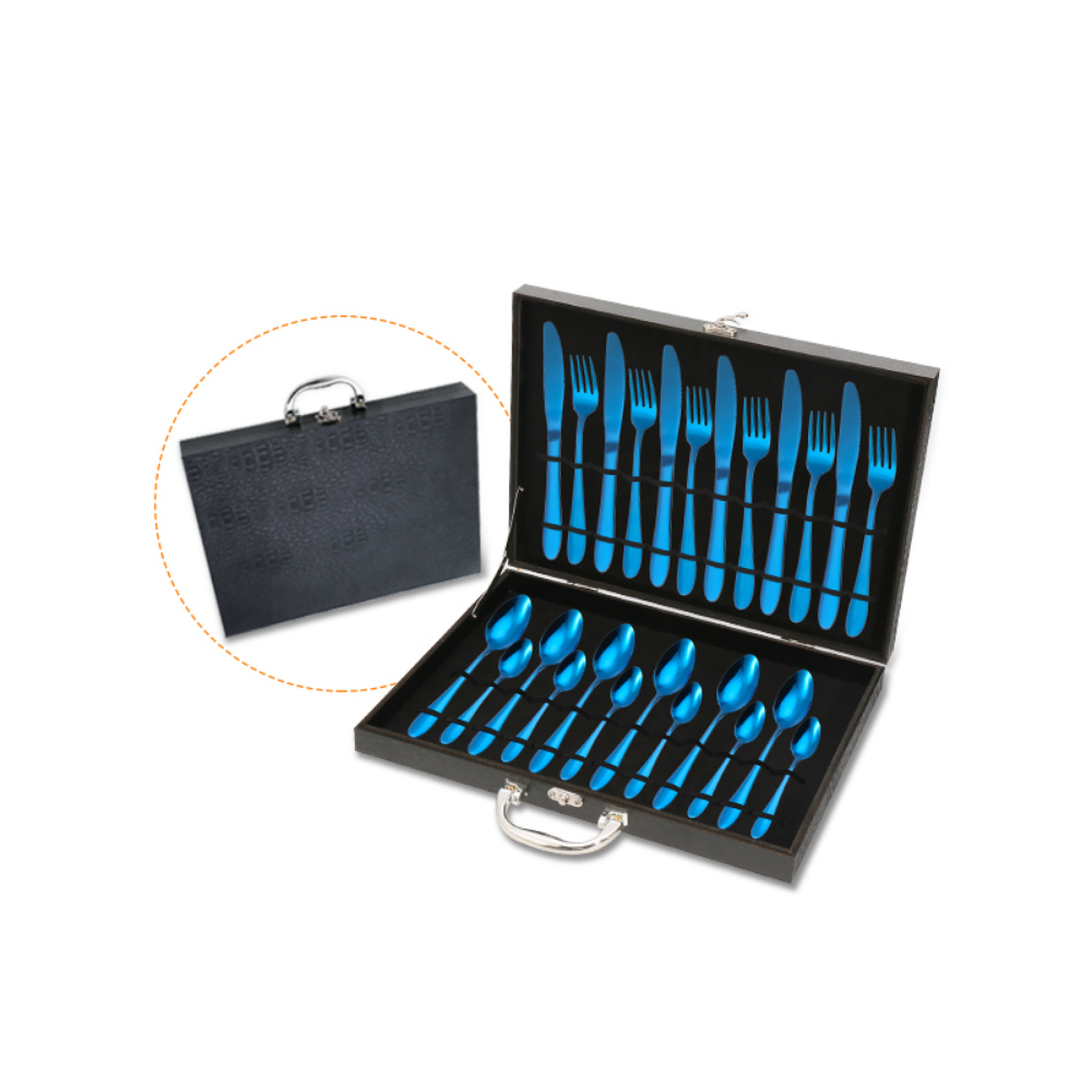 Eco-Friendly Stainless Steel 24Pcs Dinnerware Set - Grafton Collection