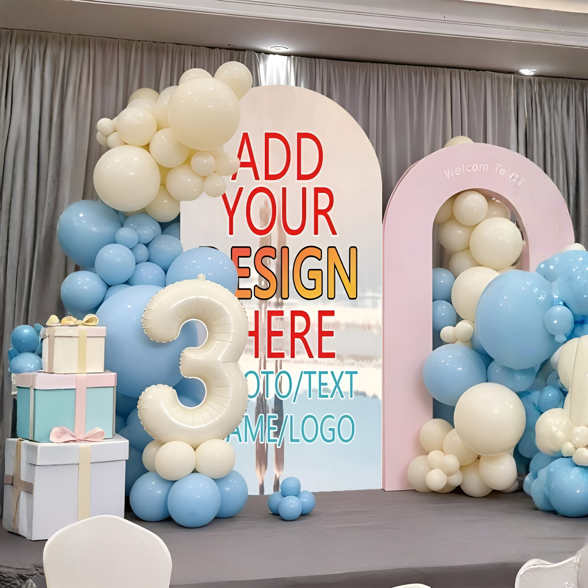 Customized Elastic Arch Cover - Graduation Arch