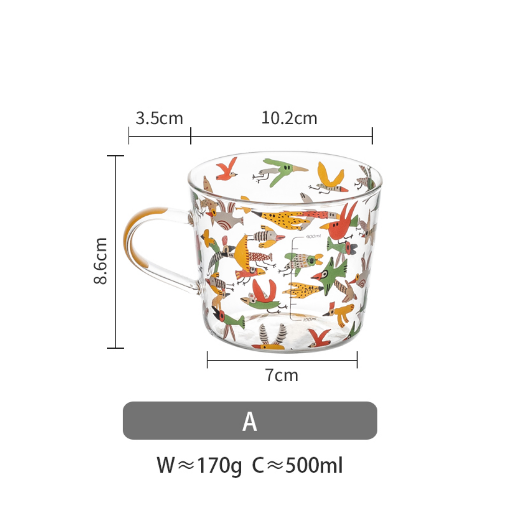 Forest Adventure Cartoon Pattern Glass - Grafton Collection