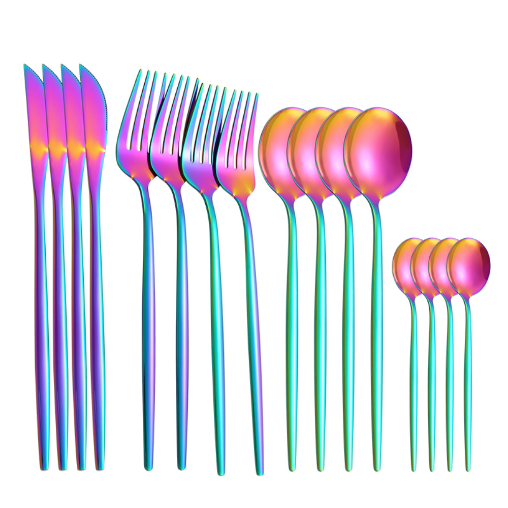 Stainless Steel Long Handle Cutlery Set - Grafton Collection