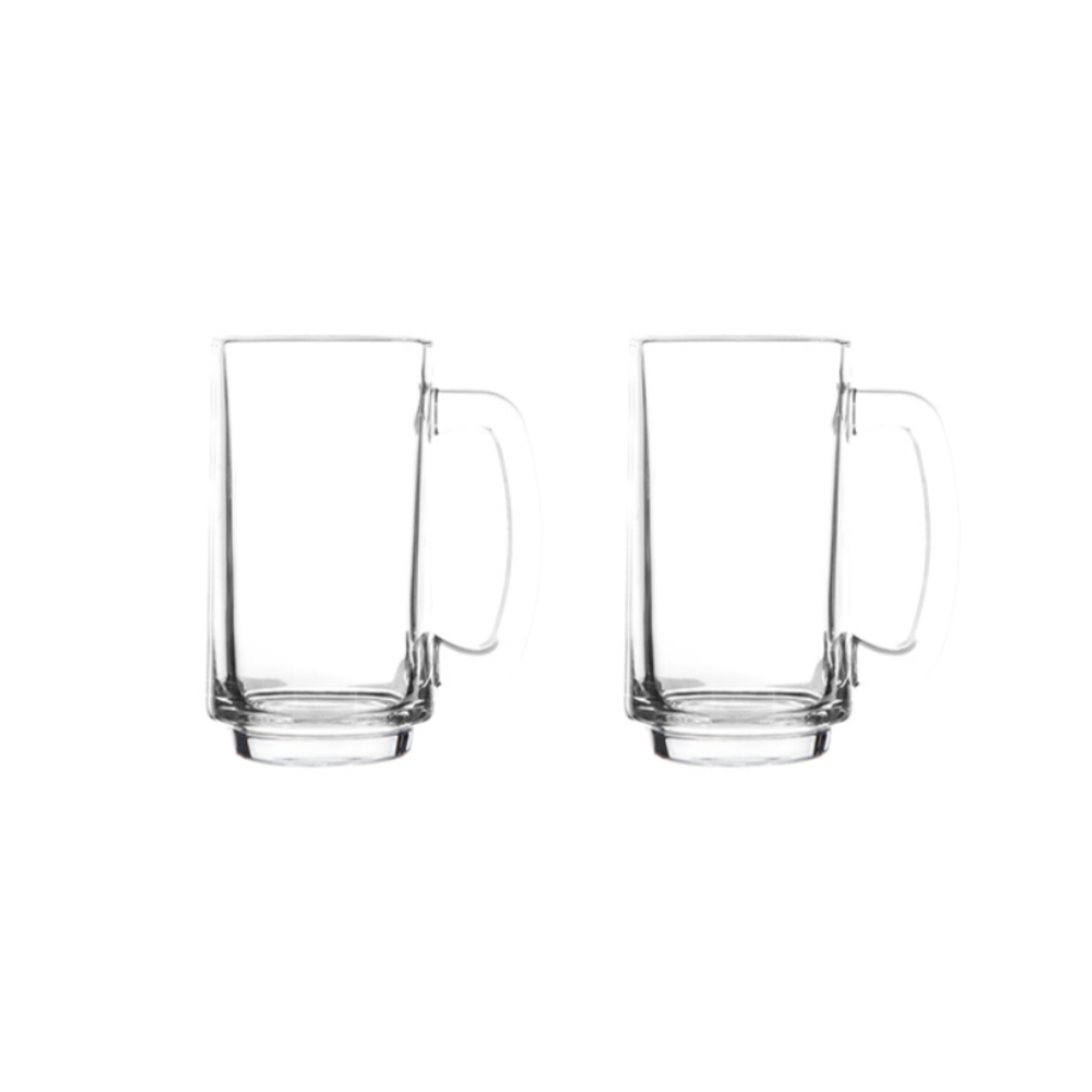Tall Glass Mugs - Grafton Collection