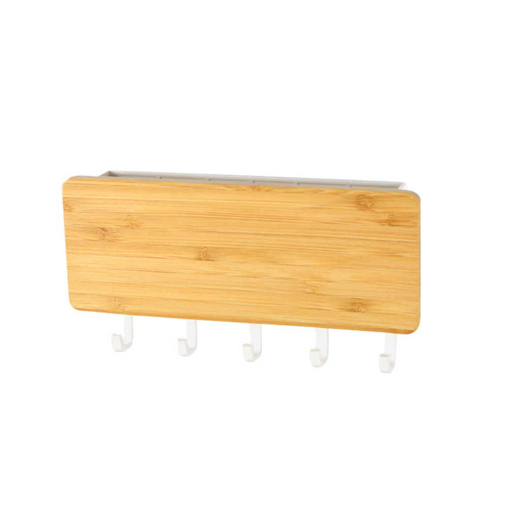 Japanese Style Wooden Hanging Key & Accessories Storage Rack - Grafton Collection