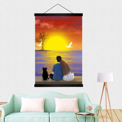 Magnetic Posters Frame Hanger, Magnet Poster Hanger for Posters, Kids Paintings, Maps And Canvas Artworks - Grafton Collection