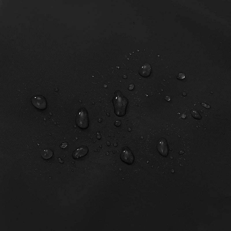 Black Shower Curtain Liner - Lightweight Shower Curtain With Magnets, Metal Grommets - Grafton Collection
