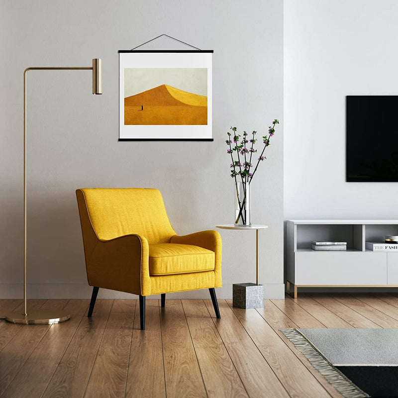 Magnetic Poster Hanger Frame, Solid Wood Magnetic Frame For Posters, Prints, Photos, Pictures, Maps, Scrolls, And Canvas Artwork - Grafton Collection