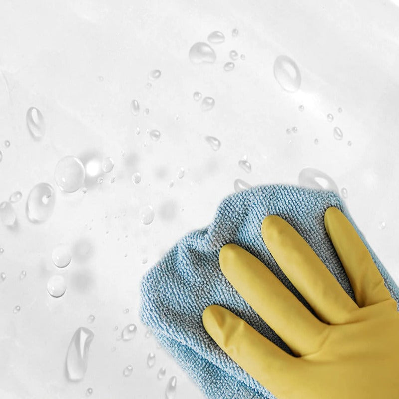 White Shower Curtains Liner - Lightweight Shower Curtains With Magnets, Metal Grommets - Grafton Collection